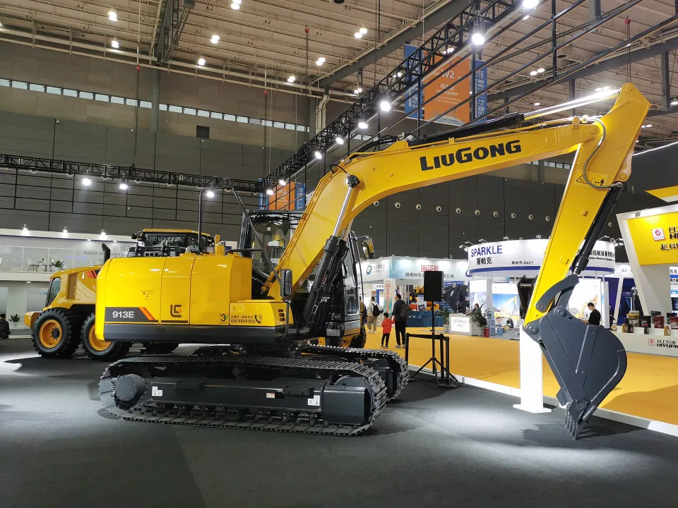 LiuGong excavator on display