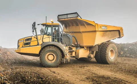Bell B60E articulated dump truck