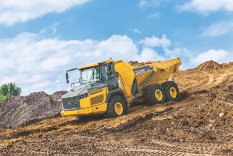 John Deere 310E articulated dump truck