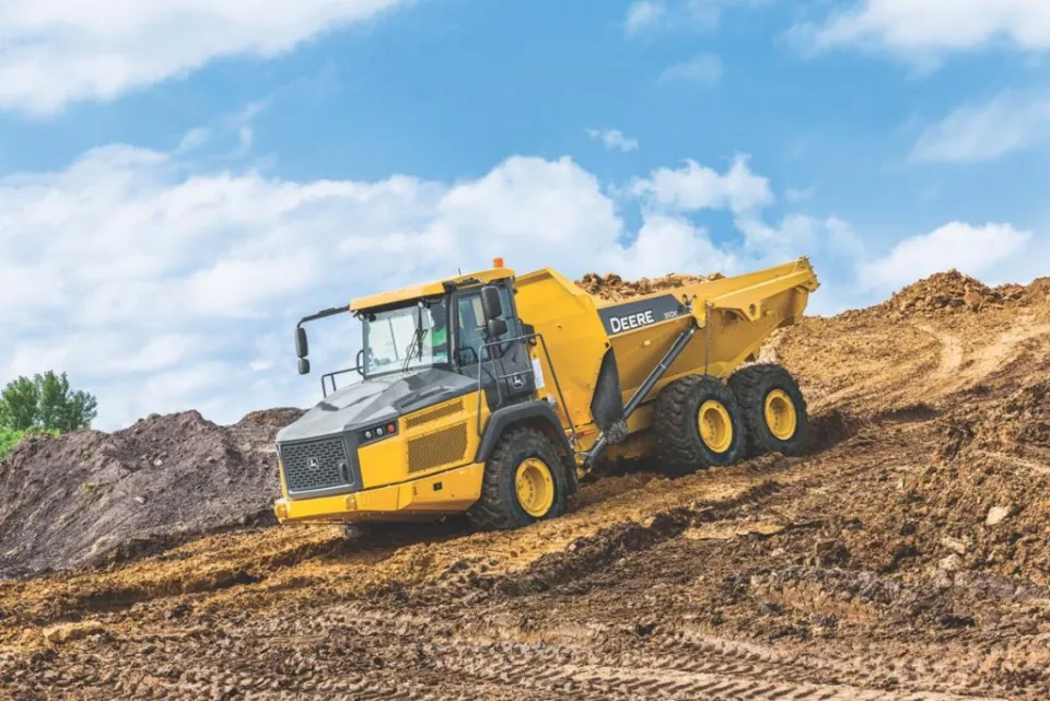 John Deere 310E articulated dump truck