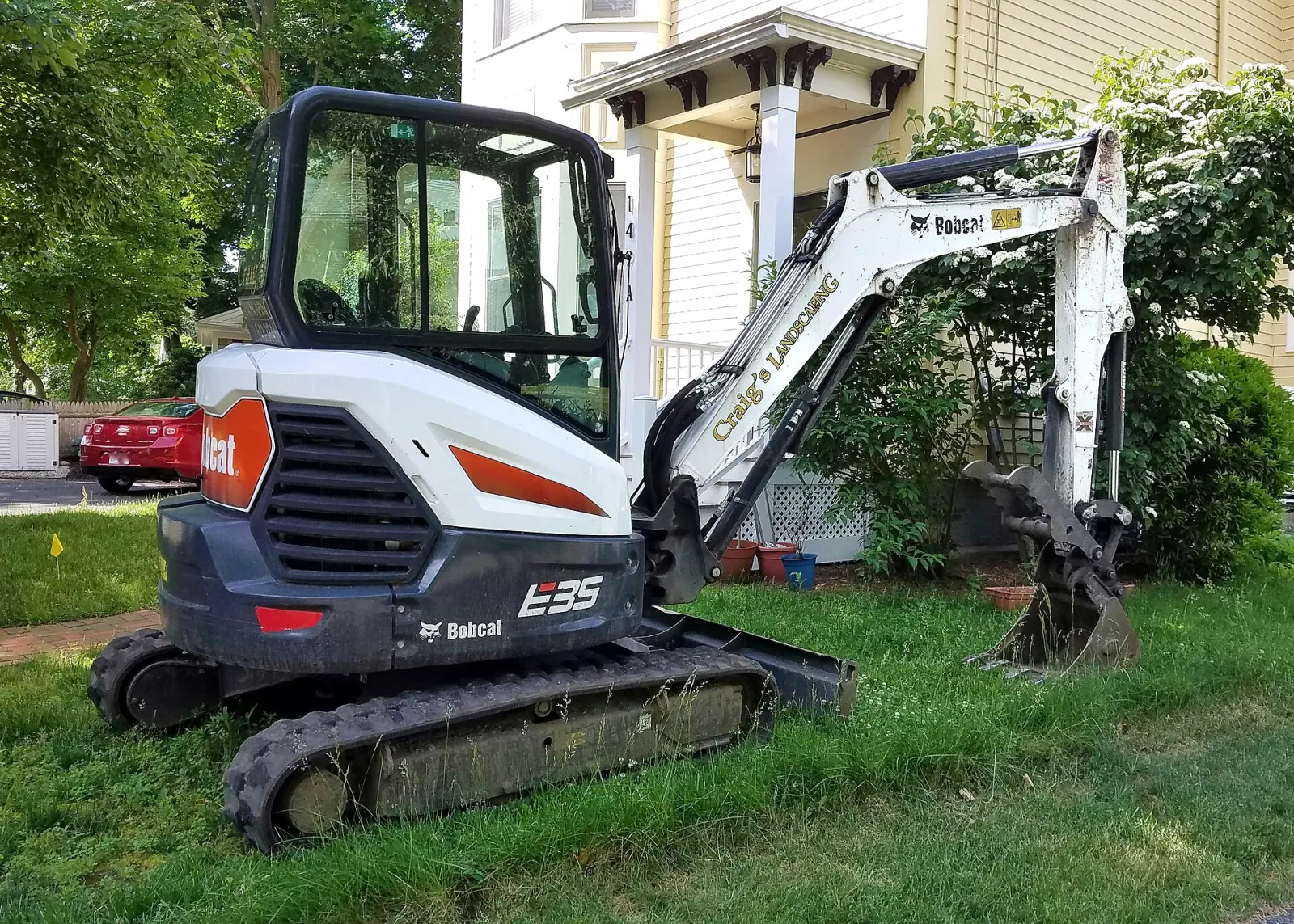 Bobcat E35 compact excavator
