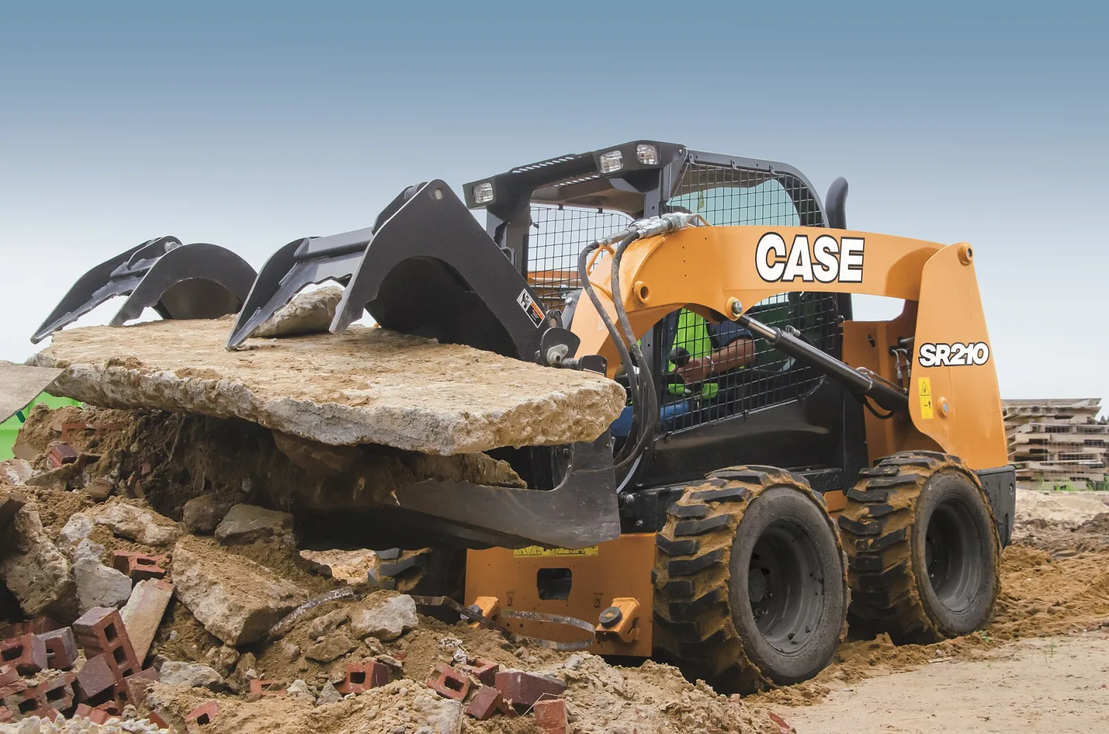 CASE machine similar to the CASE SR210B (related model may be pictured)