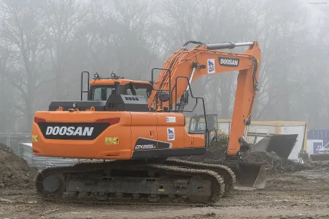 Doosan DX225LC crawler excavator (now sold as Develon)