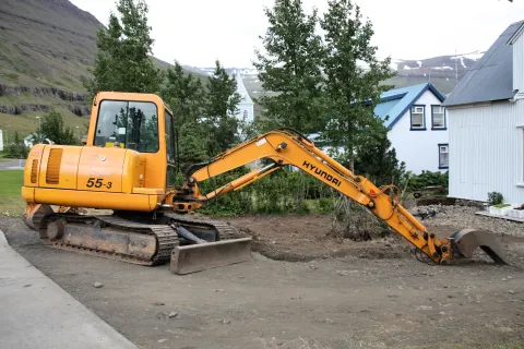 Hyundai Robex compact excavator in Iceland