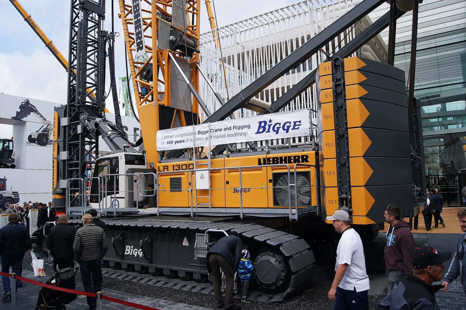 Liebherr LR 1300 crawler crane at Bauma