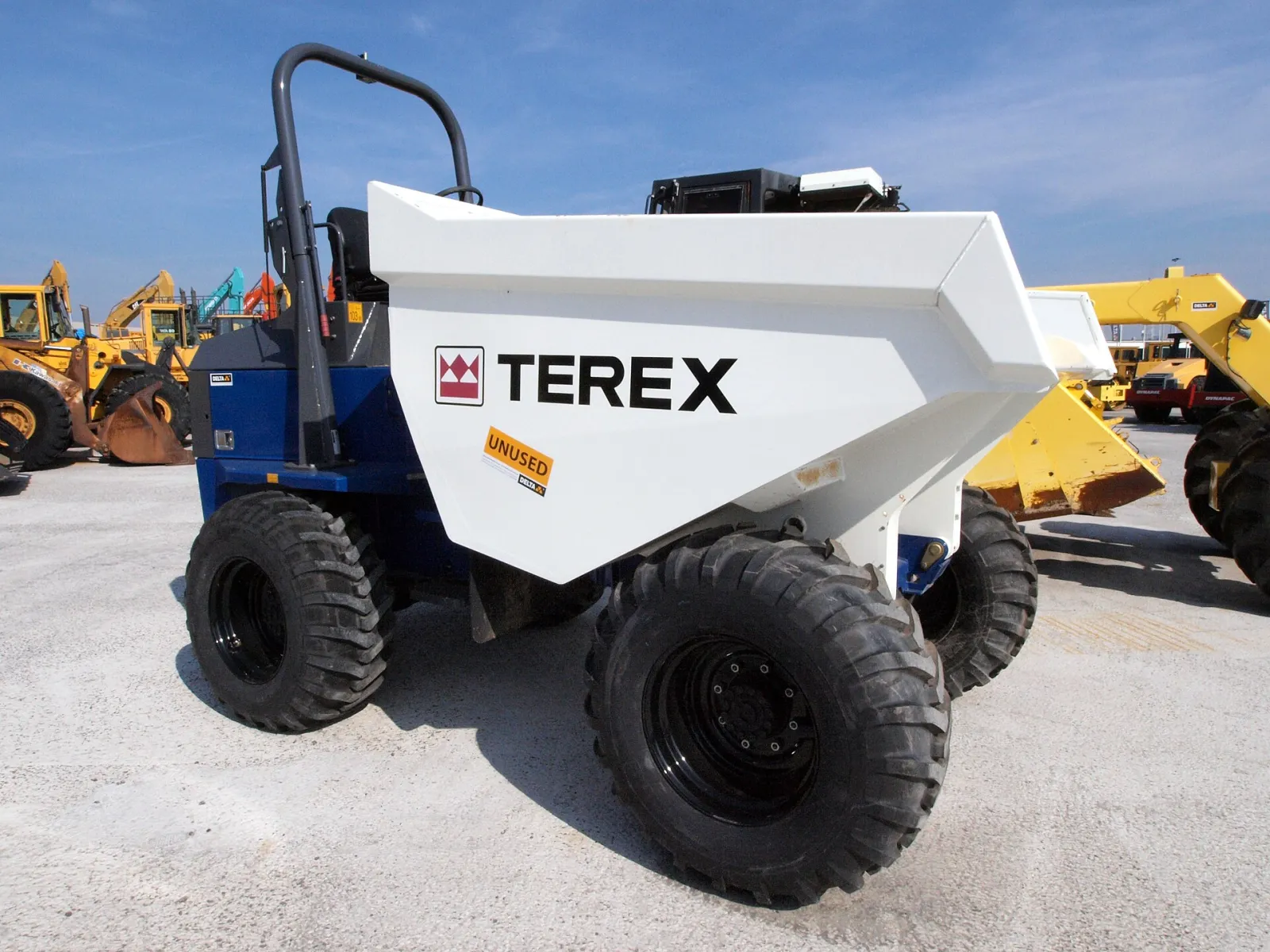 Terex site dumper (the former Terex dumper range is now built by Mecalac)