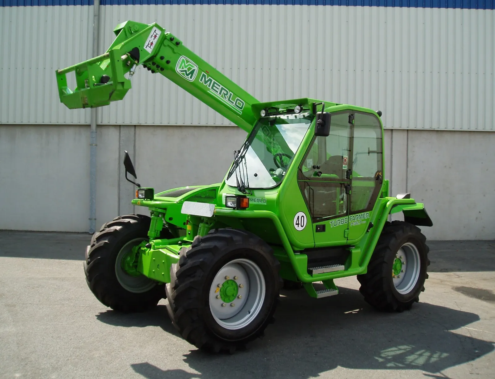 Merlo TurboFarmer agricultural telehandler (P 36.7 pictured)