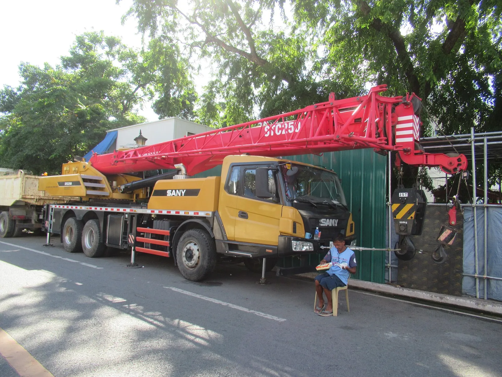 SANY truck crane working in Manila