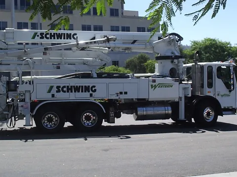 Schwing truck-mounted concrete pump