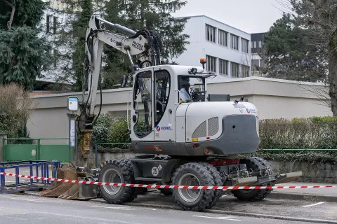 Wacker Neuson EW100 wheeled excavator